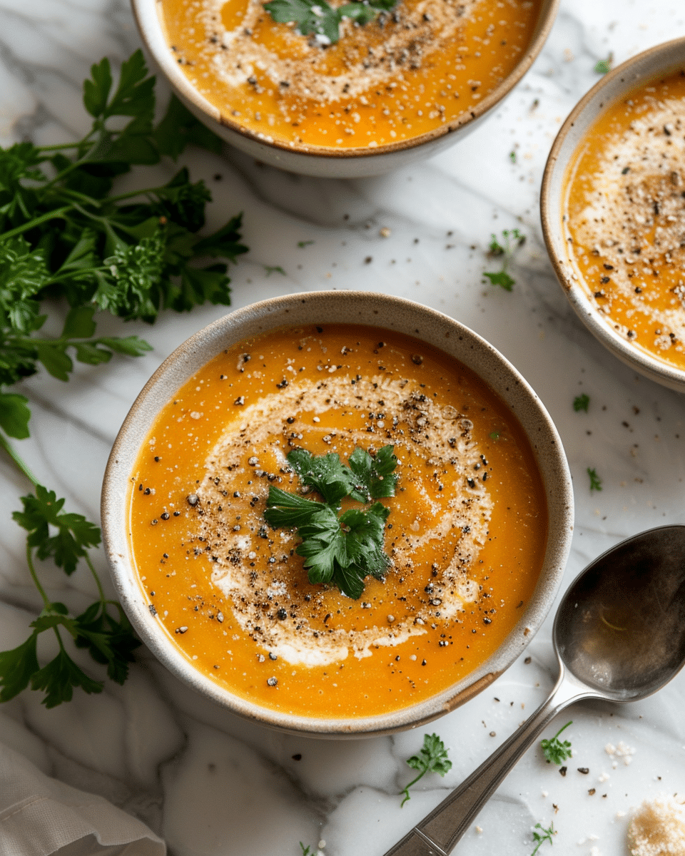 High-Protein Roasted Carrot Soup