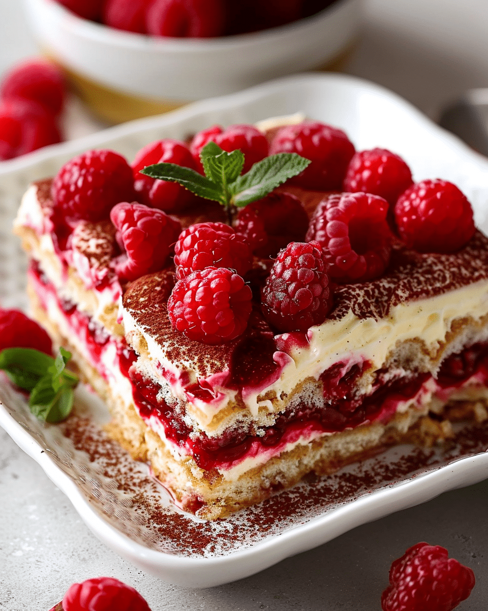 Raspberry Tiramisu