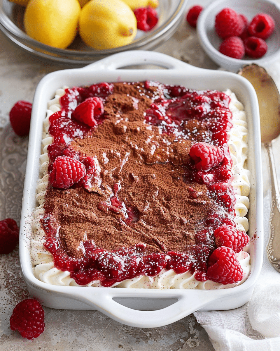 Raspberry Tiramisu