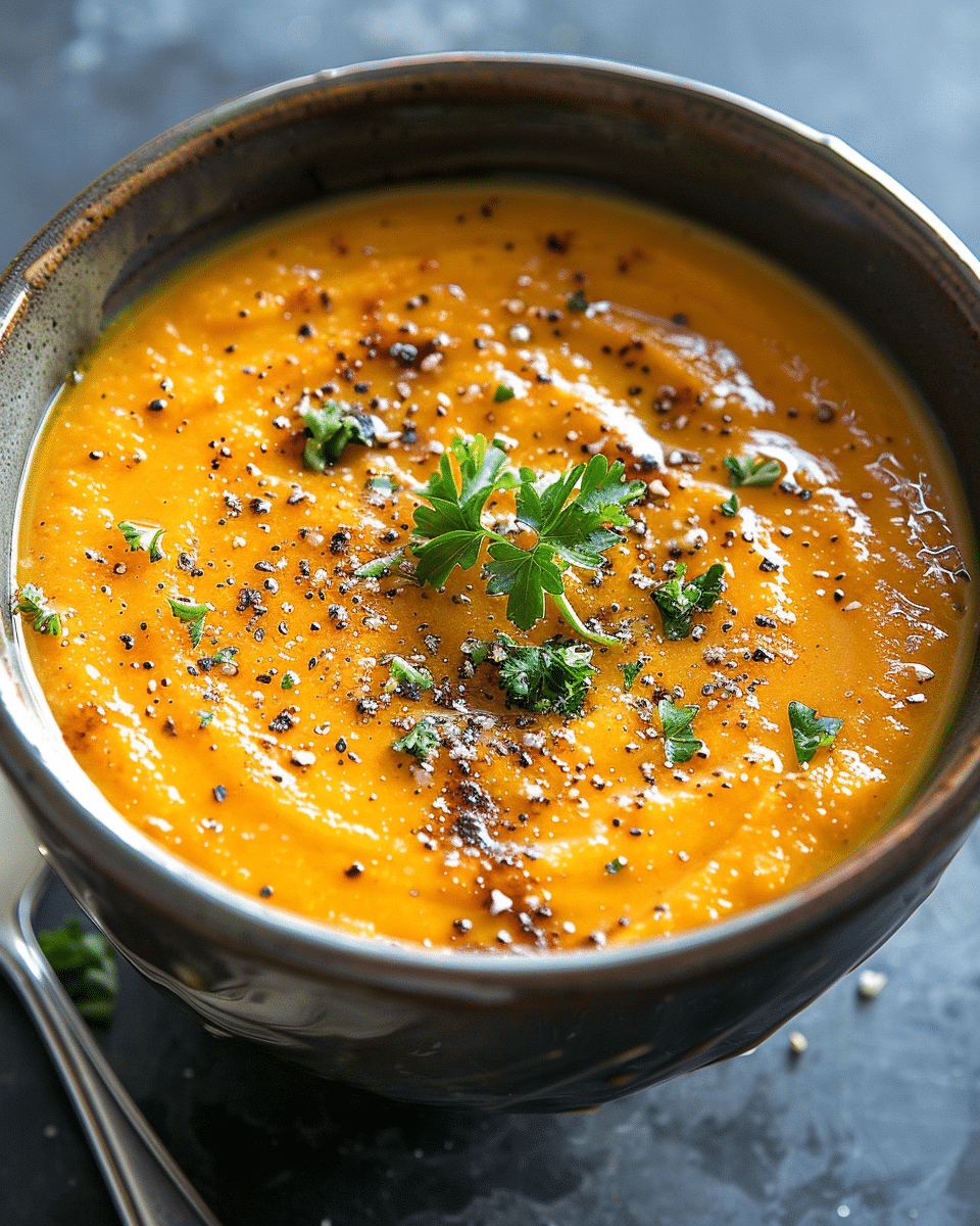 High-Protein Roasted Carrot Soup