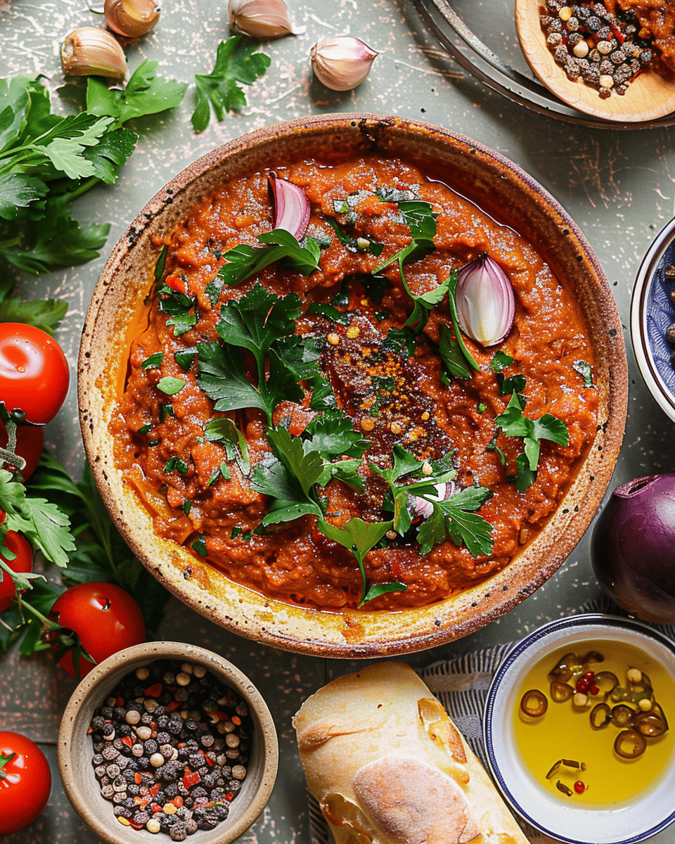Zaalouk – Moroccan Eggplant Tomato Dip