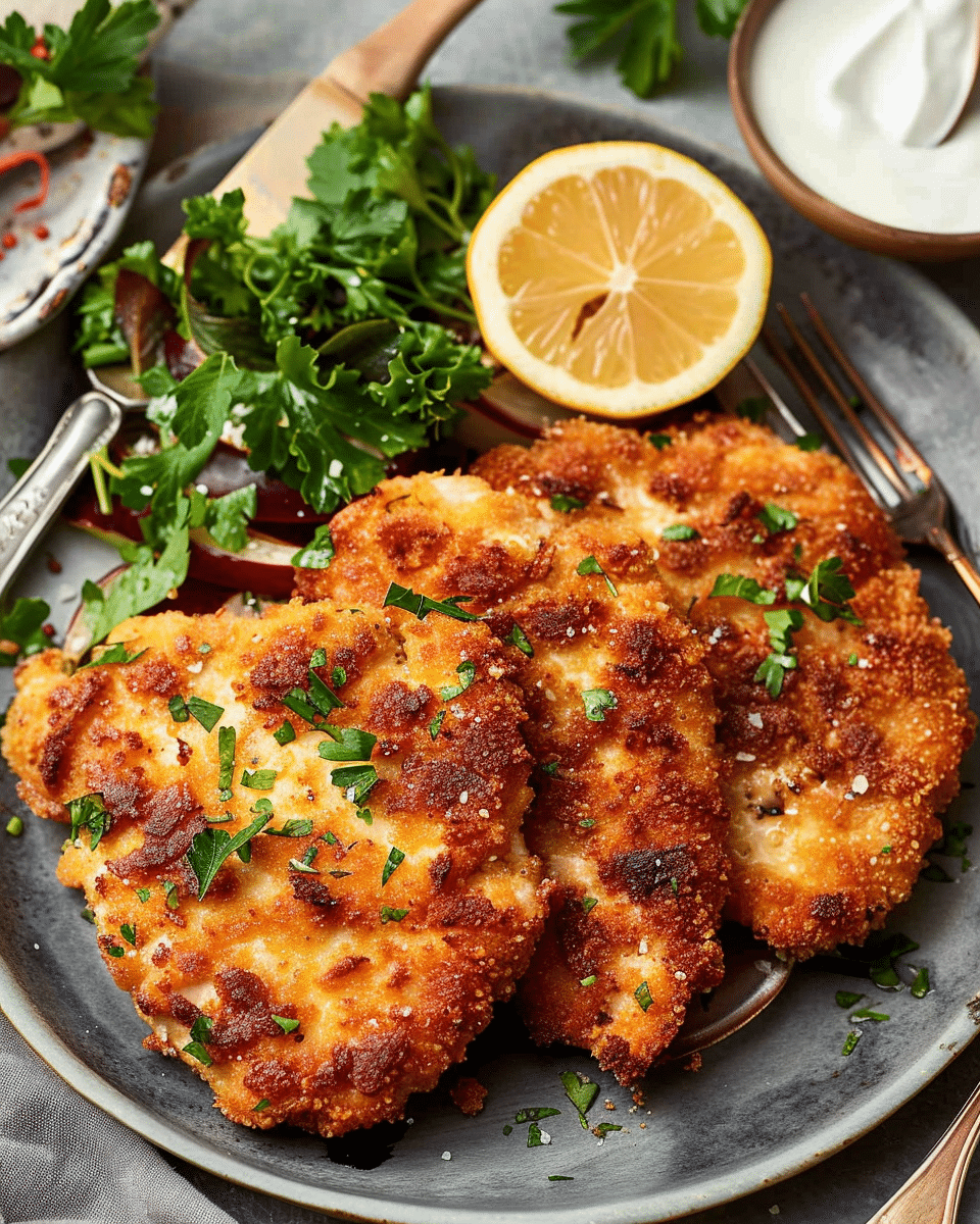 Parmesan crusted chicken