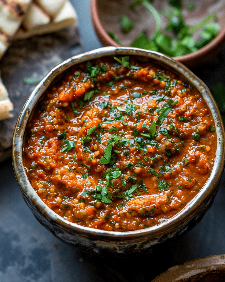 Zaalouk – Moroccan Eggplant Tomato Dip