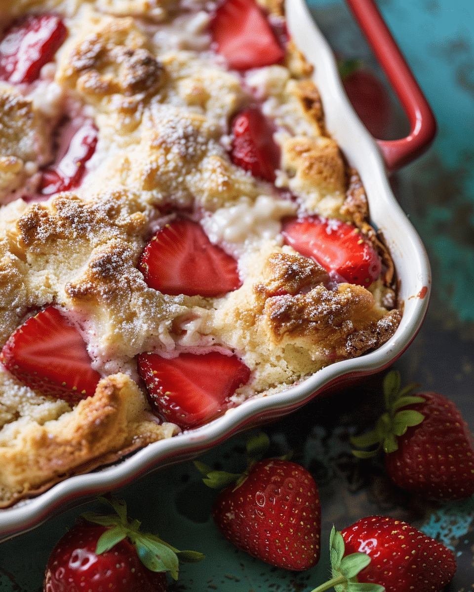 Strawberry Dump Cake