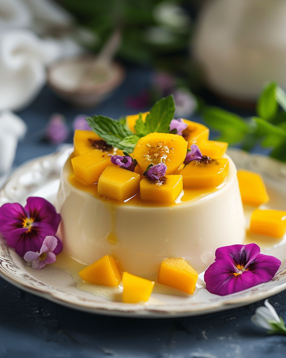 No-Bake Mango Panna Cotta