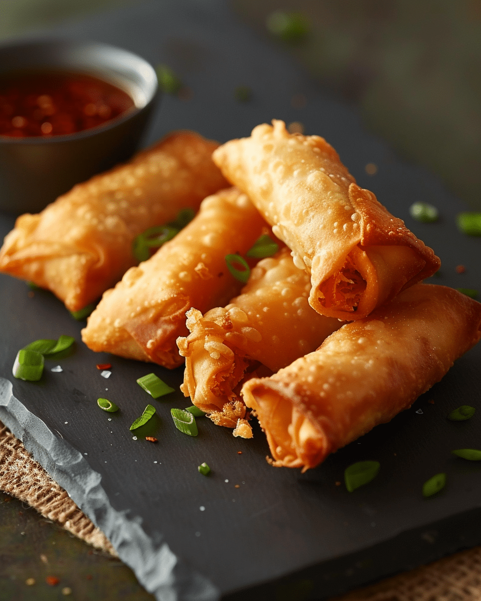 Crab Rangoon Egg Rolls