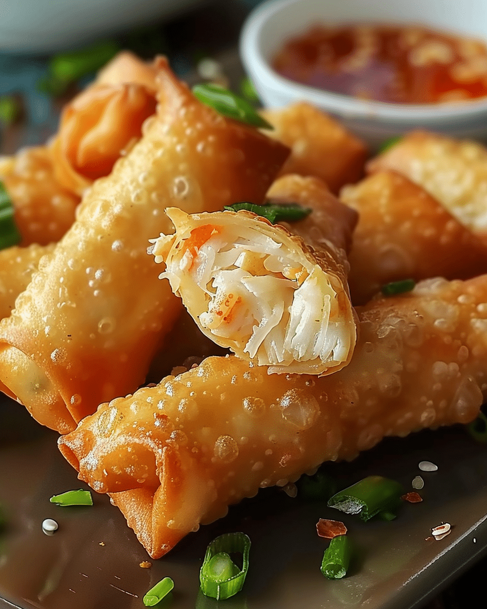 Crab Rangoon Egg Rolls