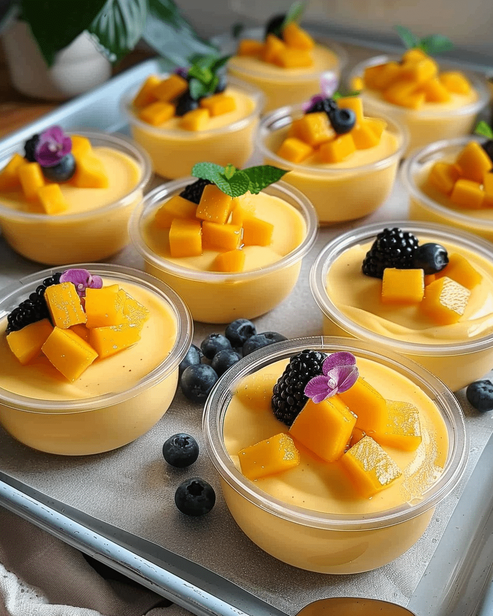 No-Bake Mango Panna Cotta