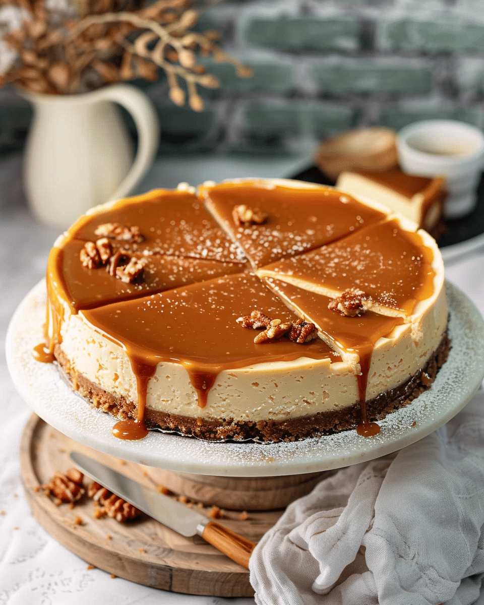 Salted caramel cheesecake