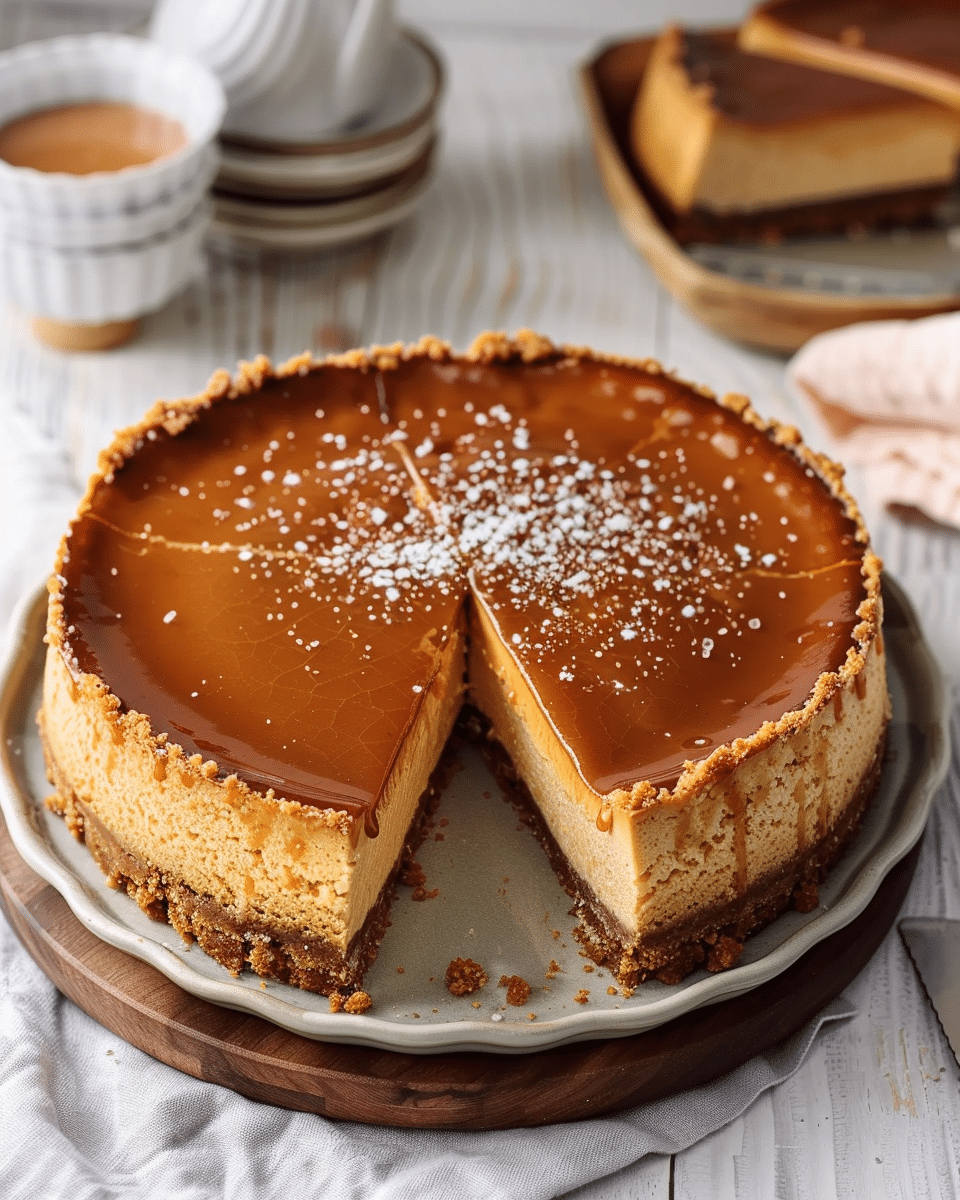 Salted caramel cheesecake
