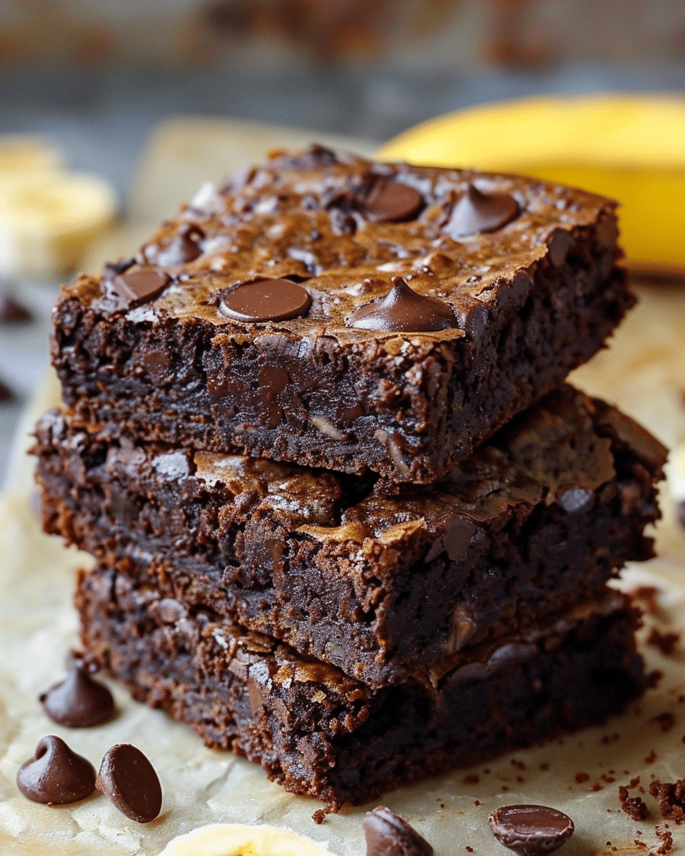 Healthy Banana Brownies
