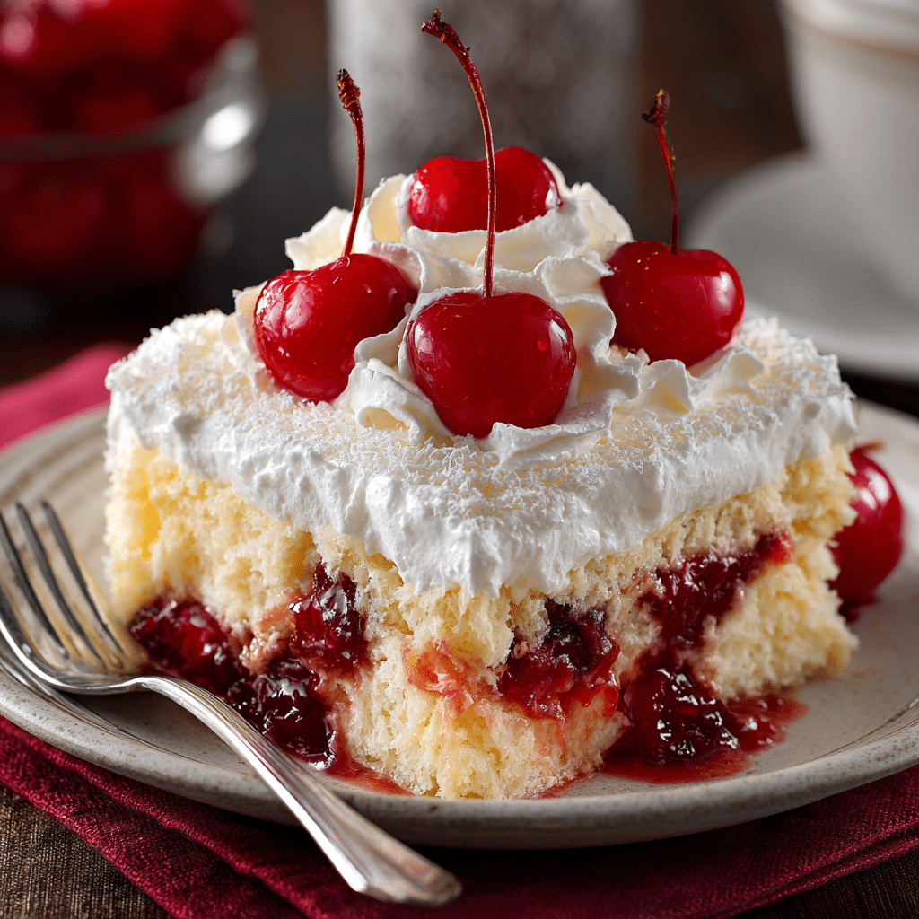 Cherry Poke Cake Dessert