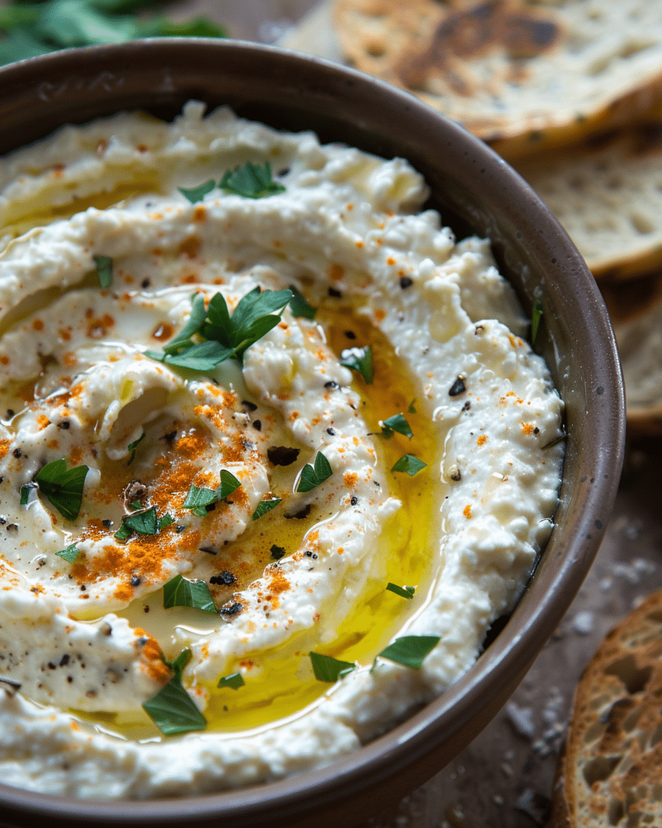 Spicy Ricotta Dip with Hot Honey