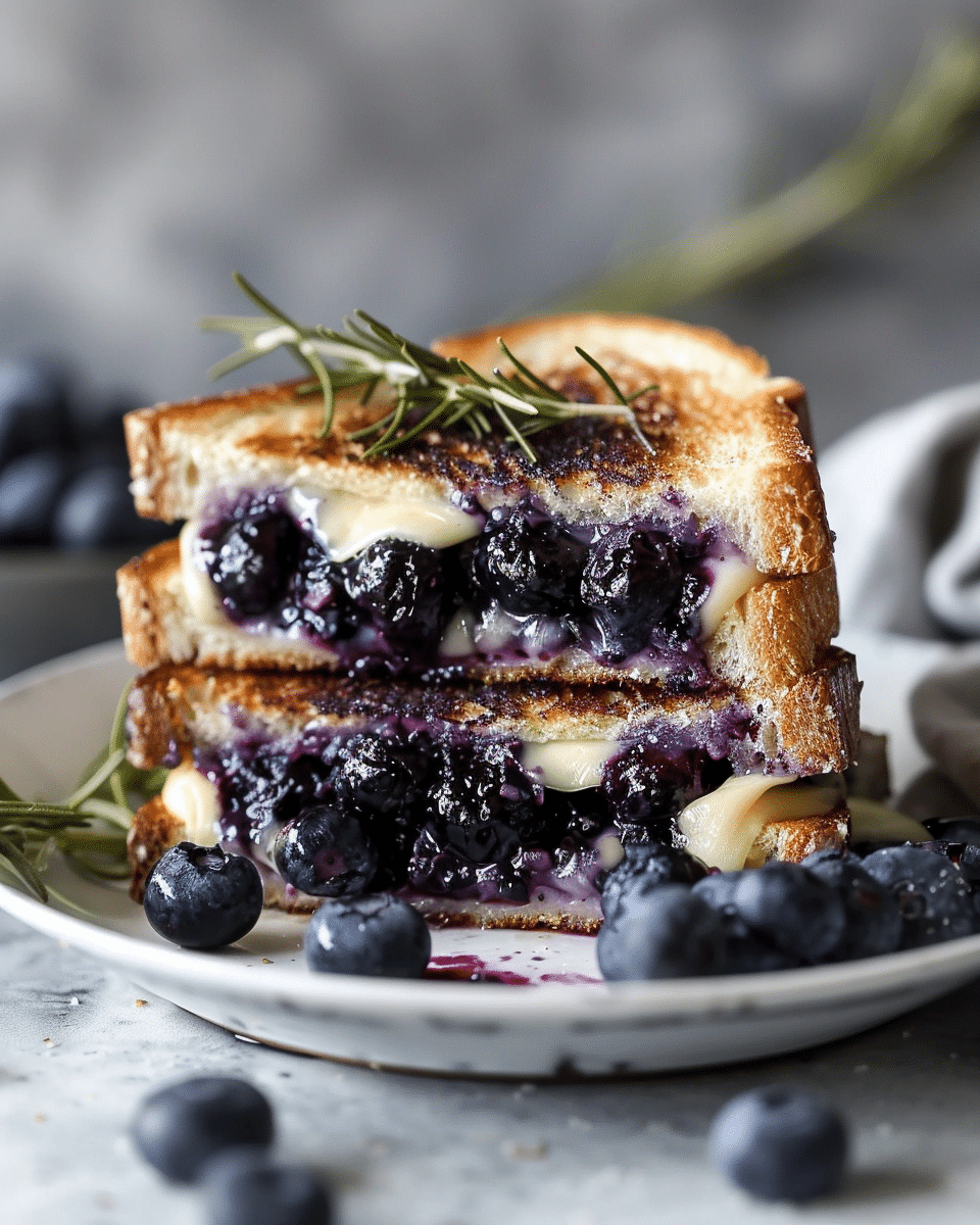Blueberry Brie Grilled Cheese