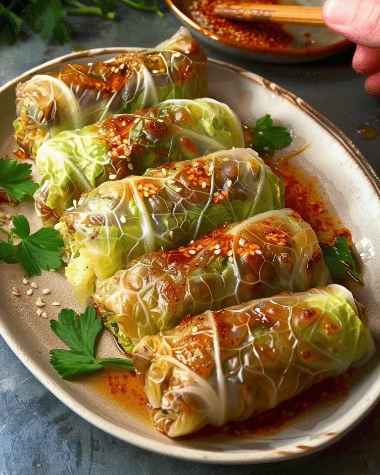 Easy Napa Cabbage Rolls