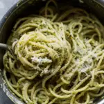One pot creamy pesto pasta