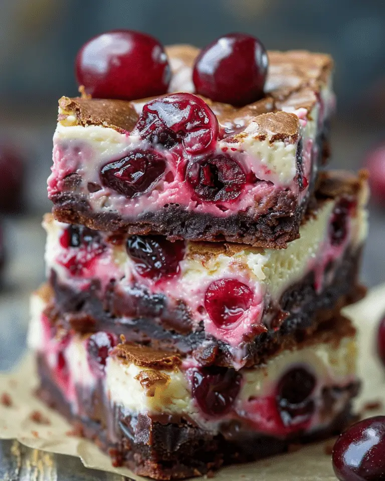 Cherry Cheesecake Brownies