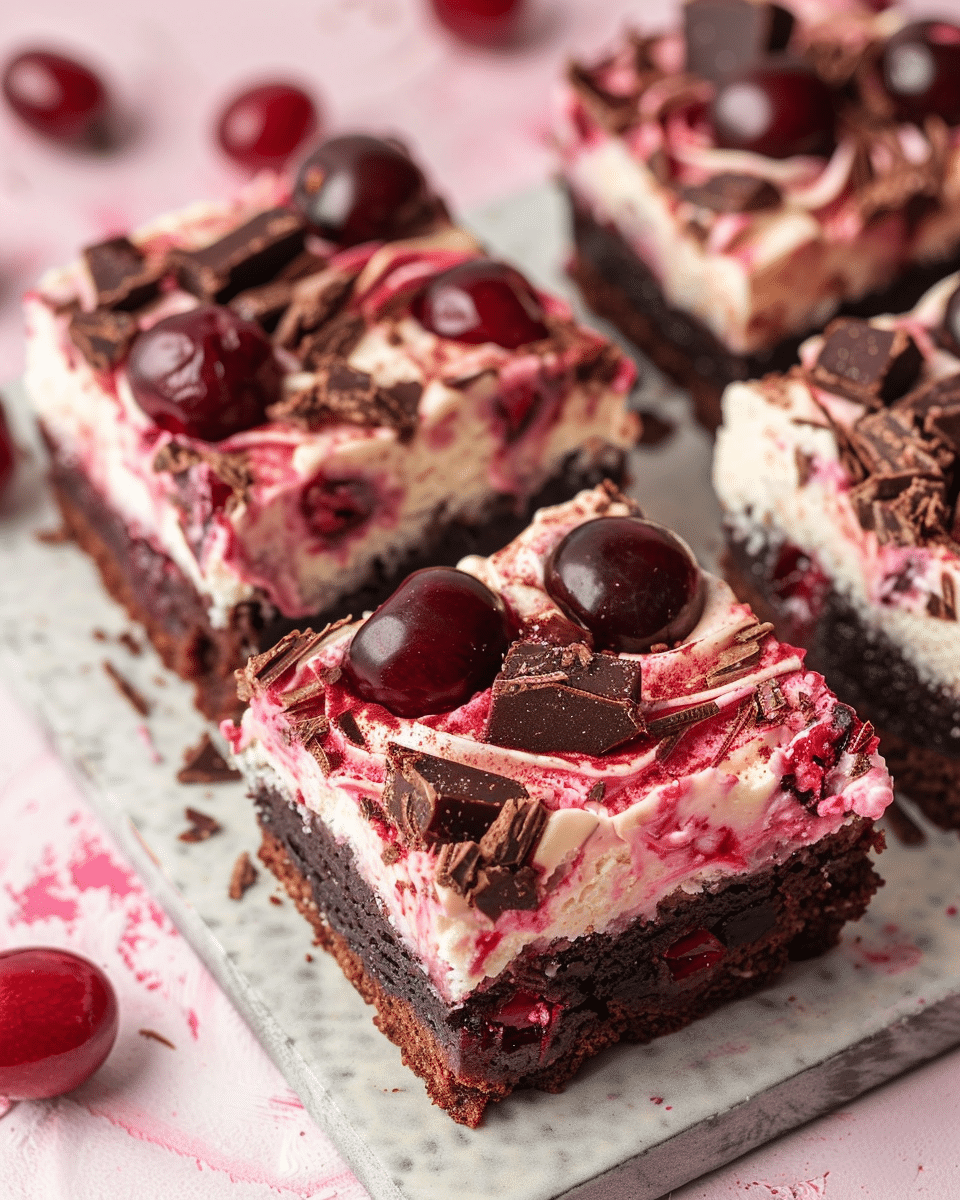 Cherry Cheesecake Brownies