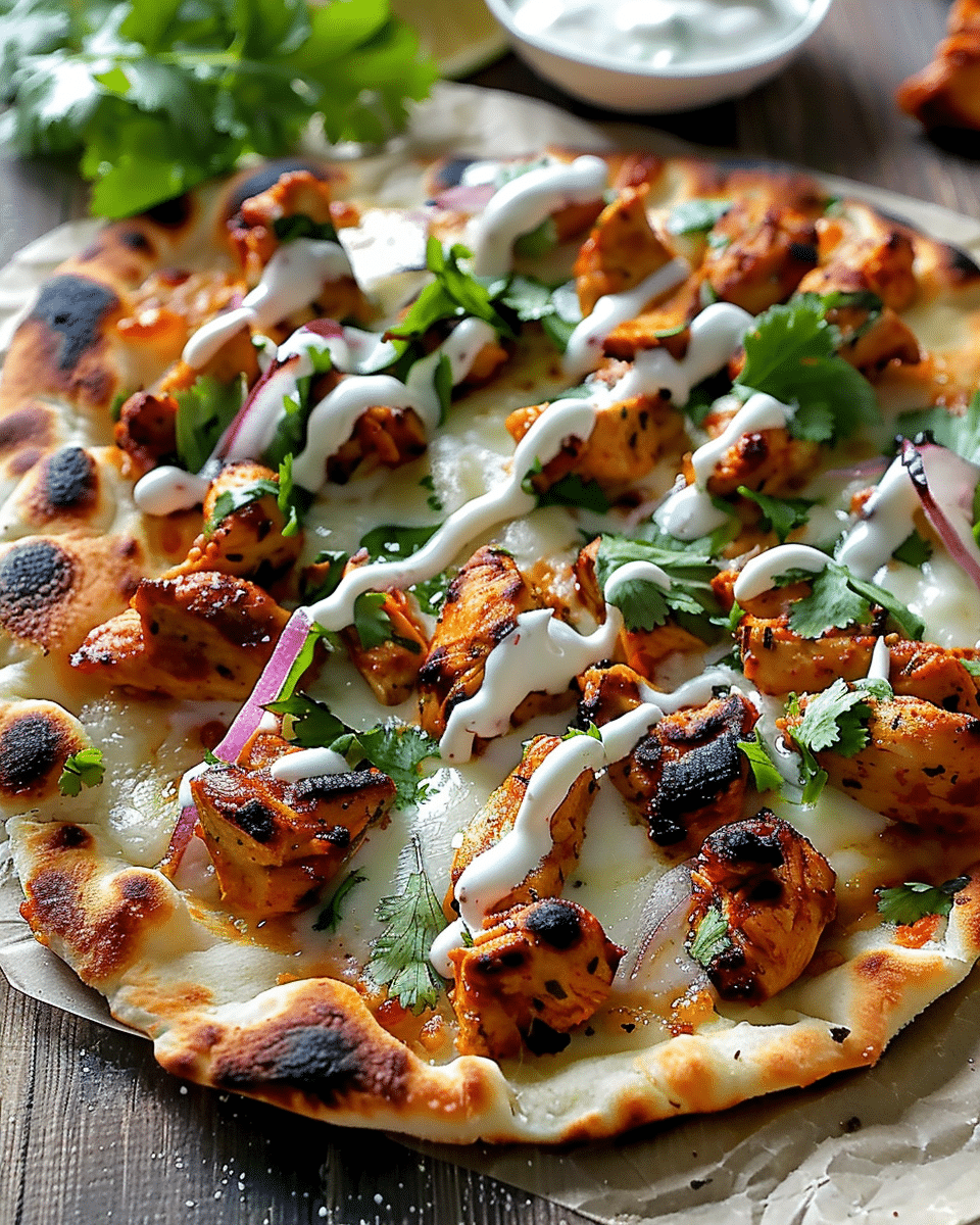 Tandoori Chicken Naan Pizza: A Flavorful Twist on Tradition