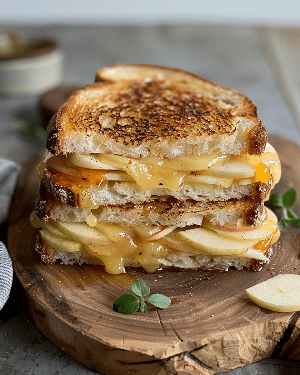Hot Honey Apple Cheddar Sandwich