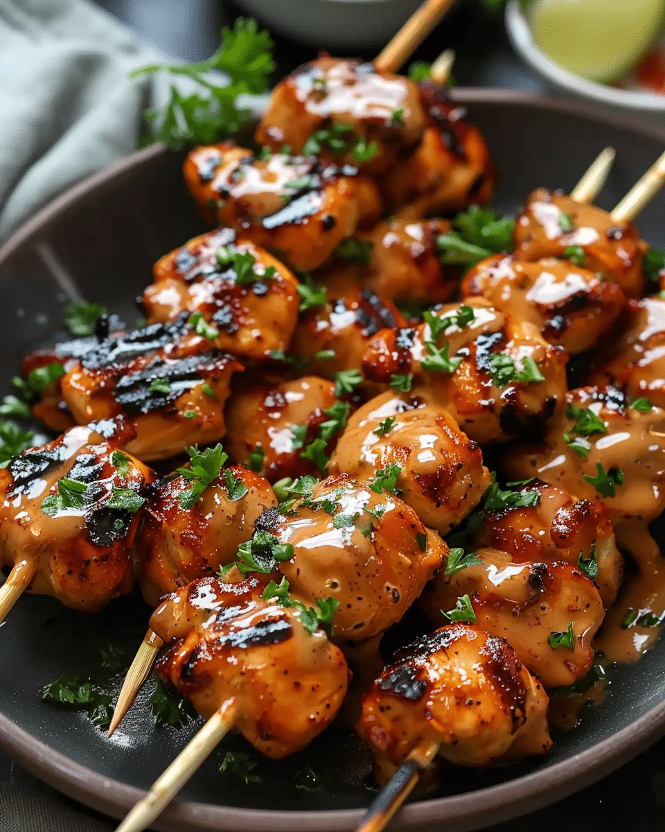 Bang Bang Chicken Skewers Recipe