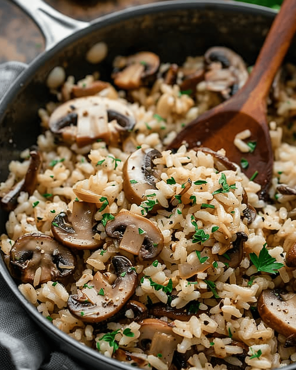 One-Pot Mushroom Rice