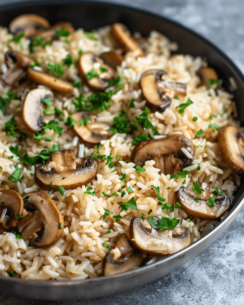 One-Pot Mushroom Rice