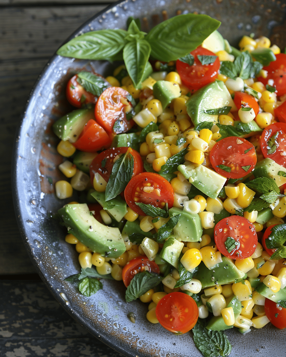 Corn, Avocado, and Tomato Salad