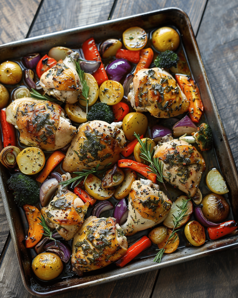 Grilled Garlic and Herb Chicken and Veggies