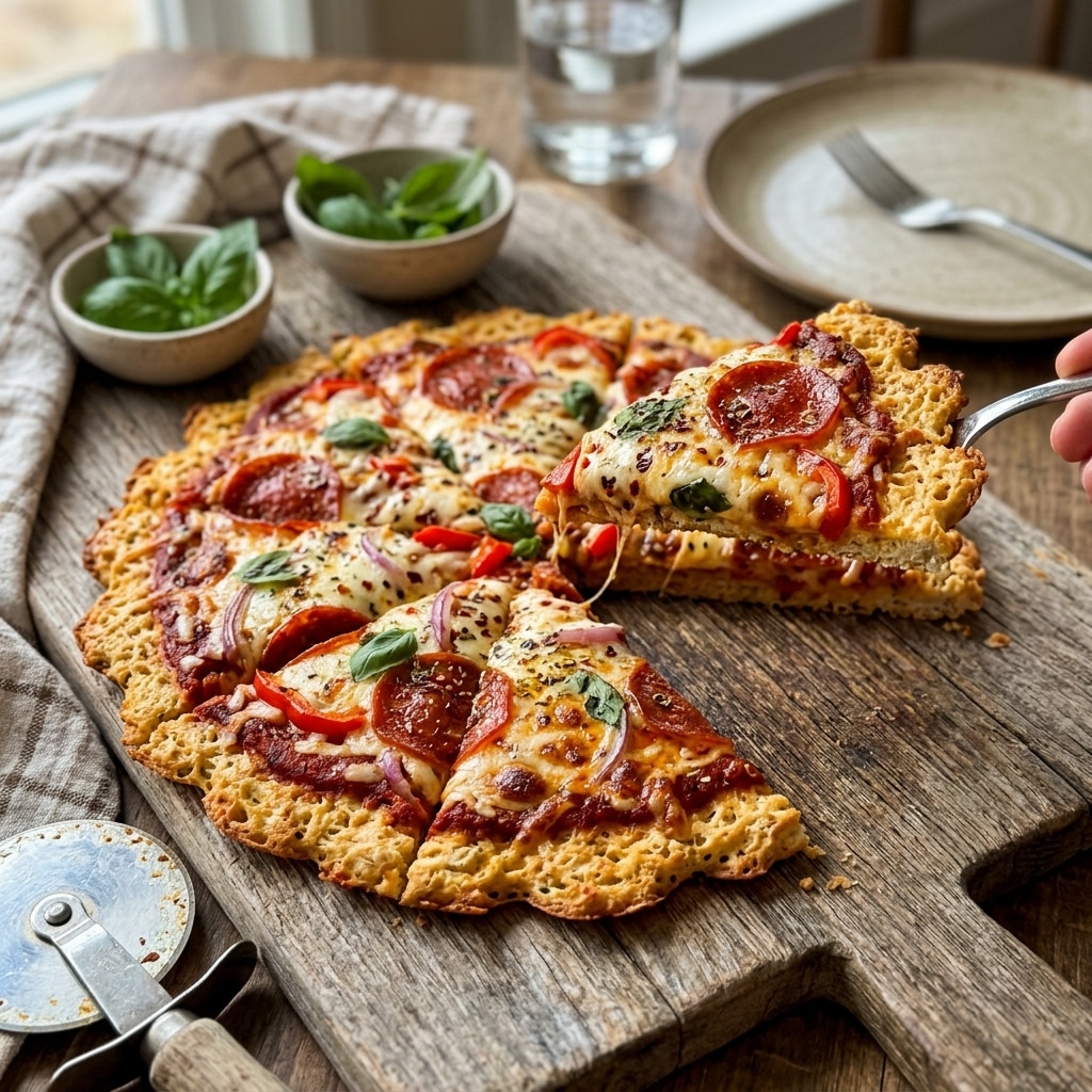 Chicken Crust Pizza (Low Carb + High Protein)