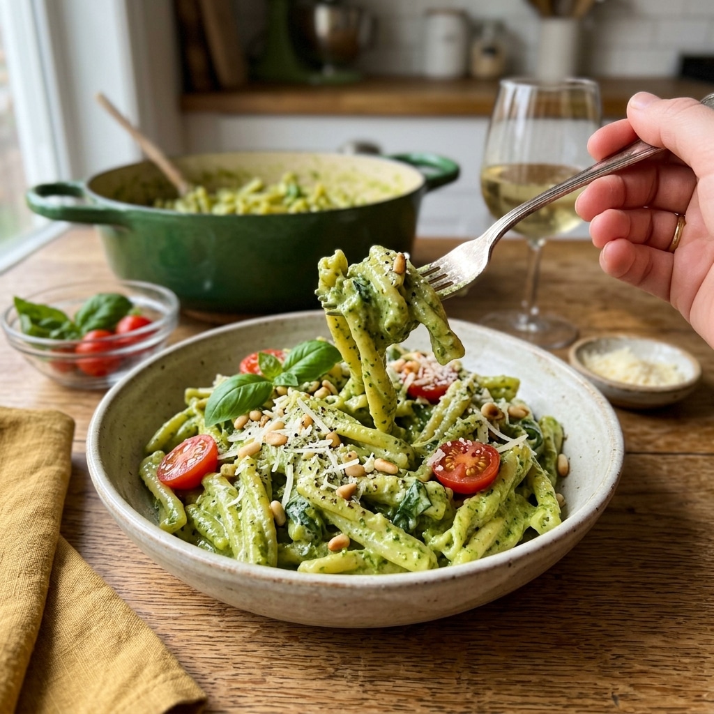 Creamy Pesto Sauce Pasta (Best Easy One Pot Recipe)