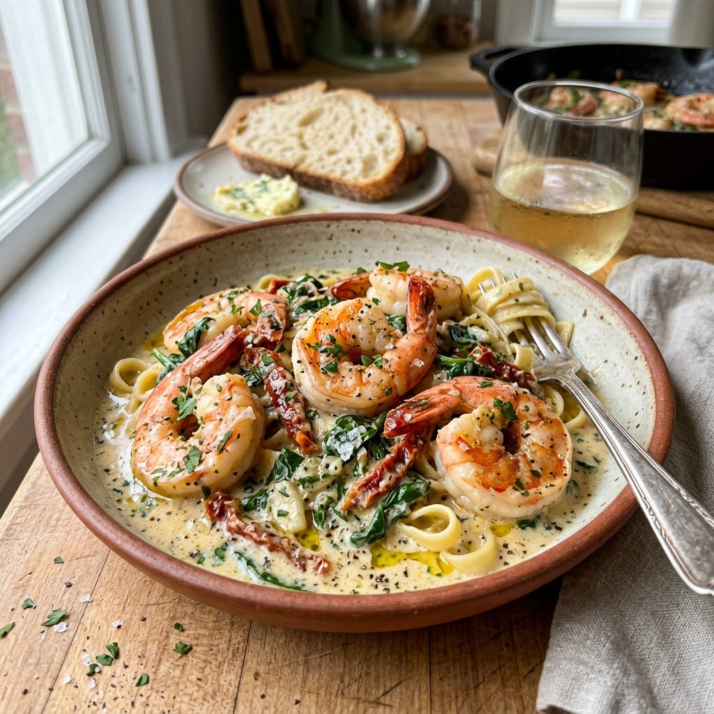 Creamy Tuscan Prawns