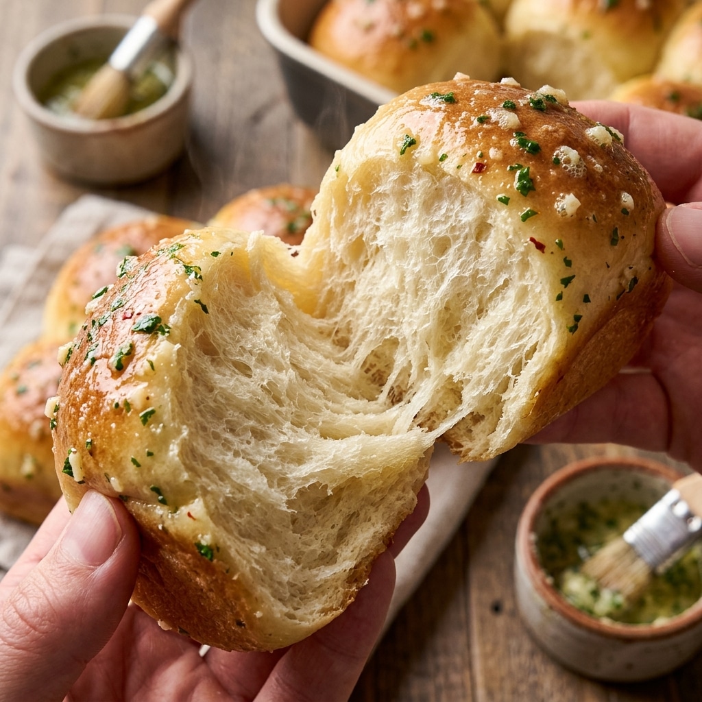 Easy Garlic Butter Dinner Rolls