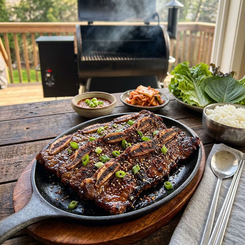 Korean Short Ribs on the Traeger