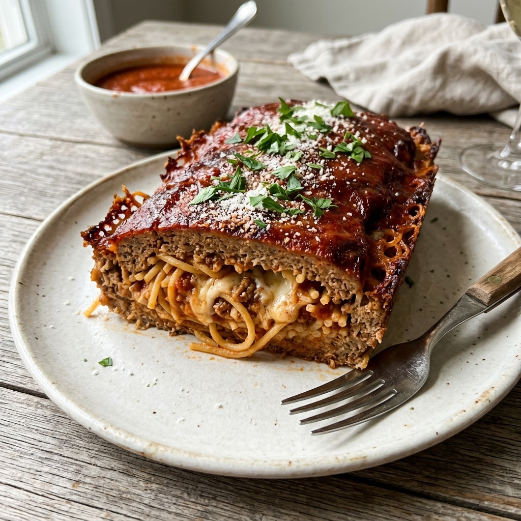 Spaghetti-Stuffed Meatloaf