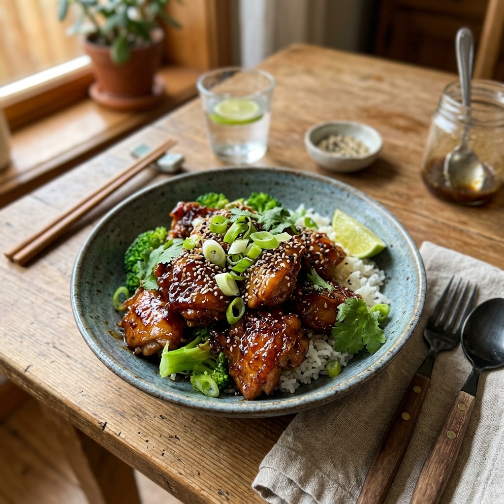 Sticky Chicken Bowls