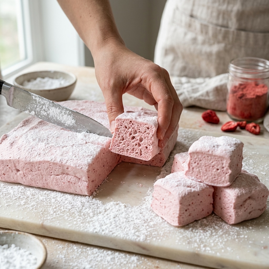 Strawberry Pink Marshmallows