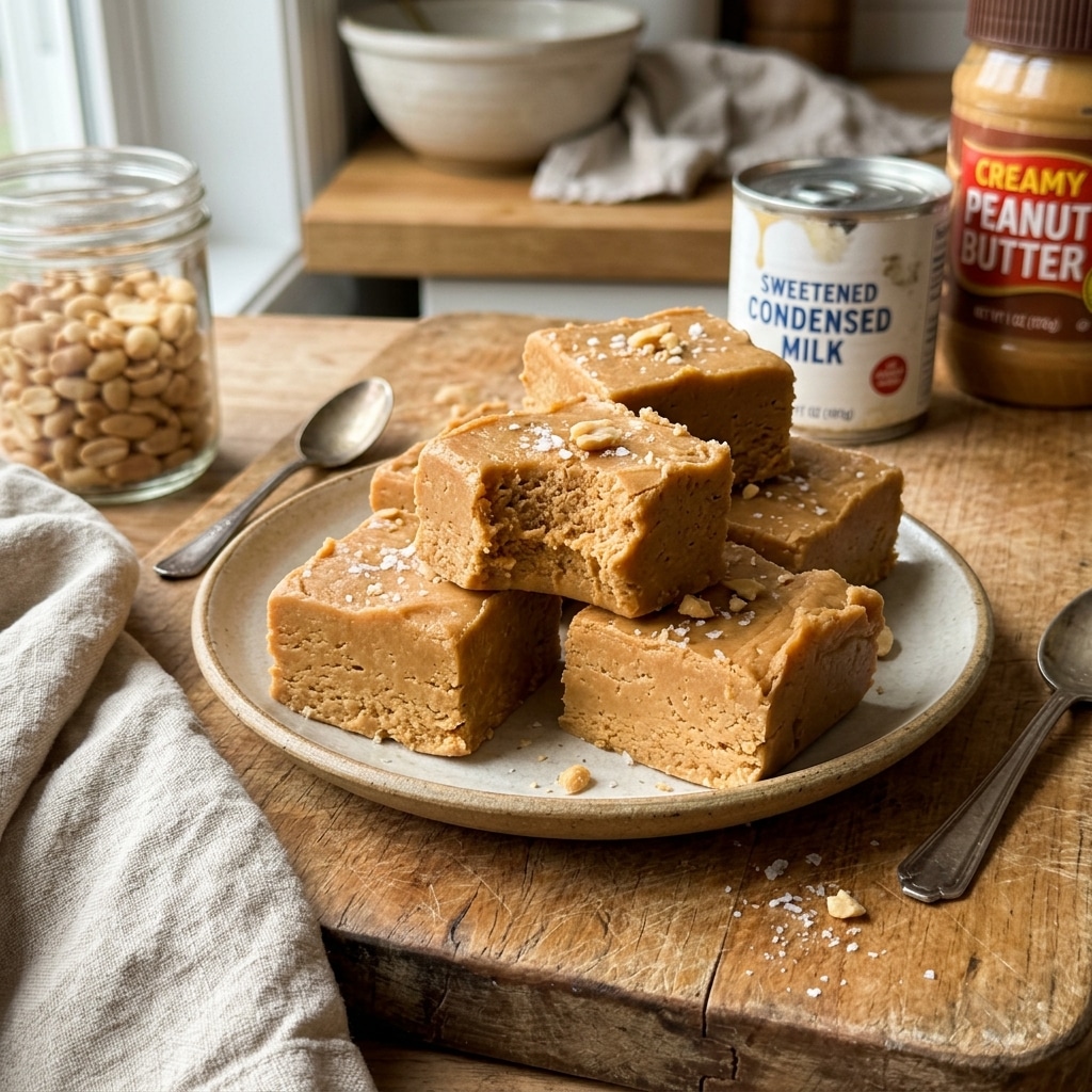 2-Ingredient Peanut Butter Fudge
