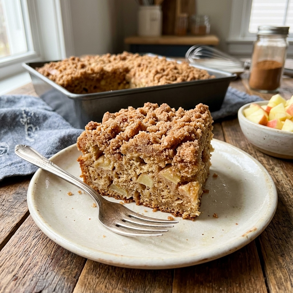 Apple Coffee Cake with Cinnamon Brown Sugar Crumb