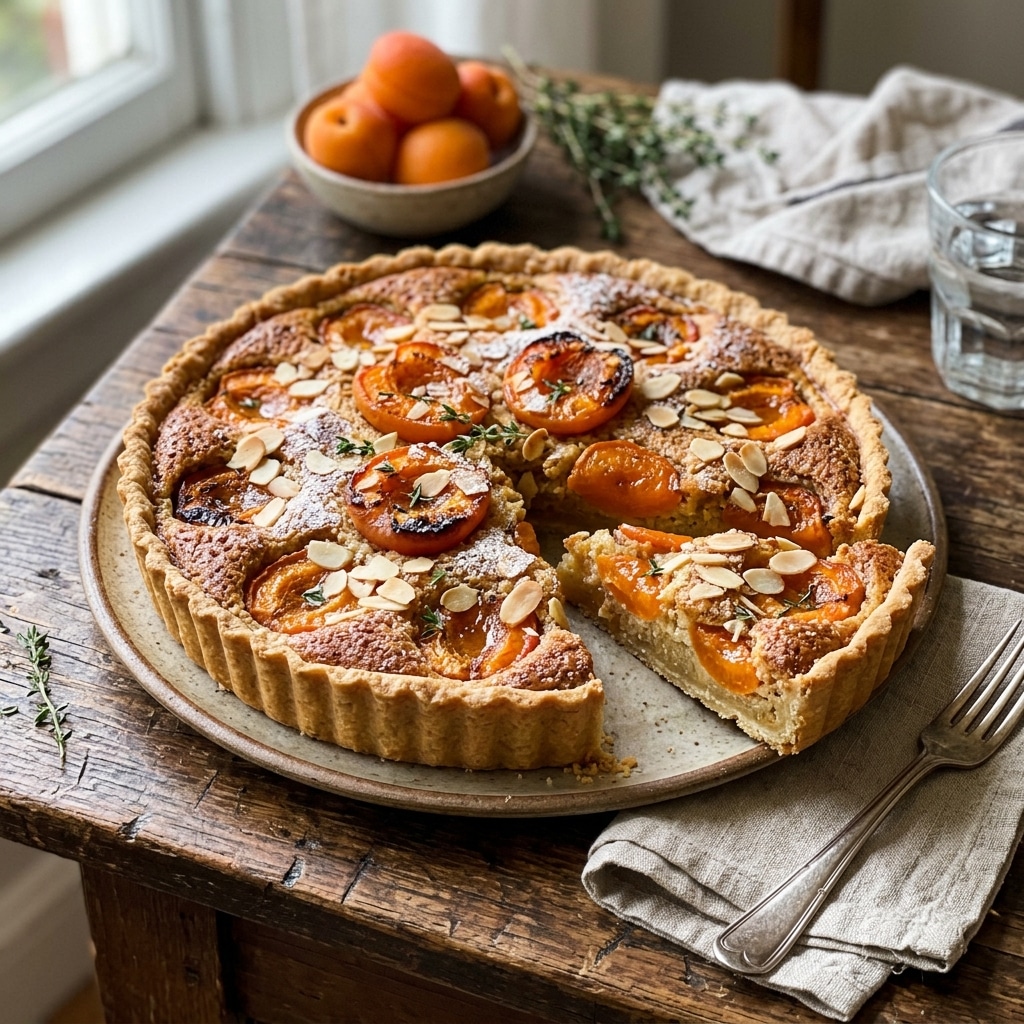 Vegan Apricot Frangipane Tart