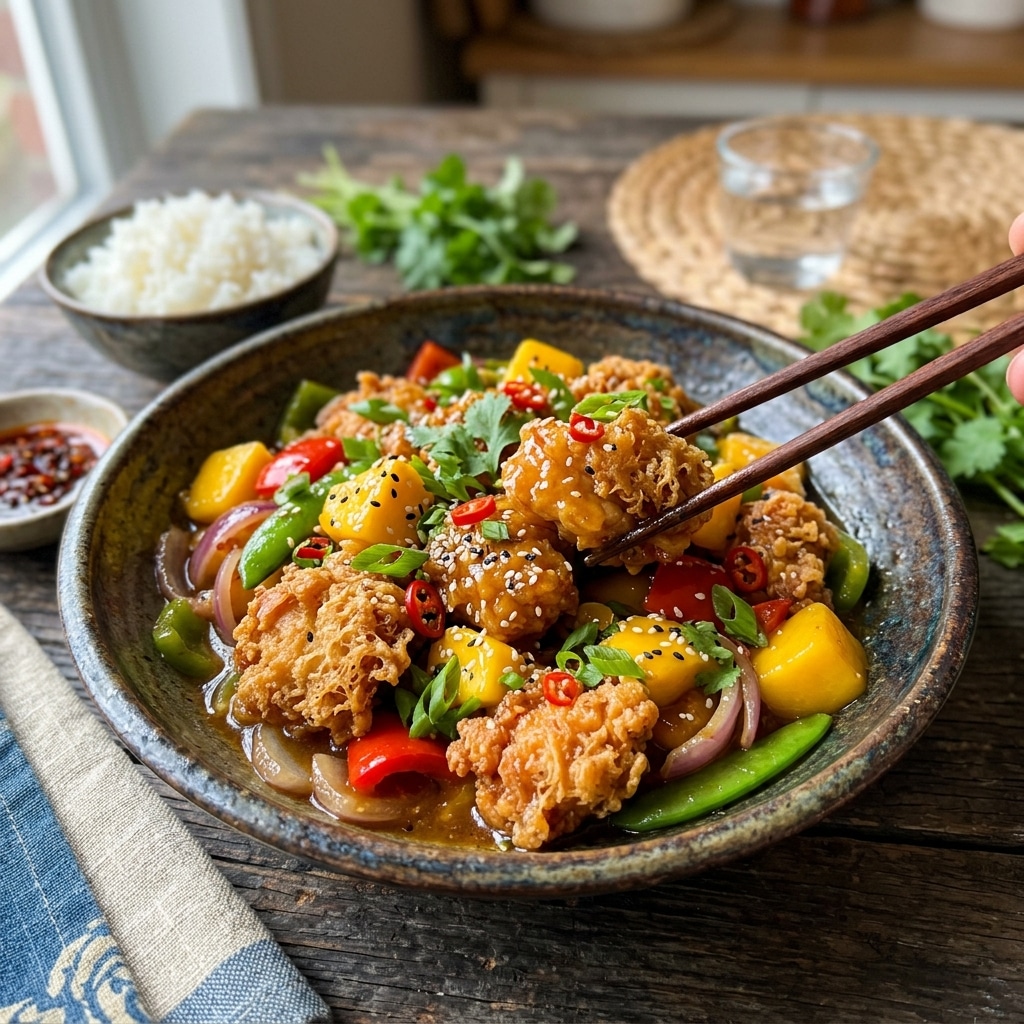 Chinese Style Mango Chicken Stir Fry Recipe