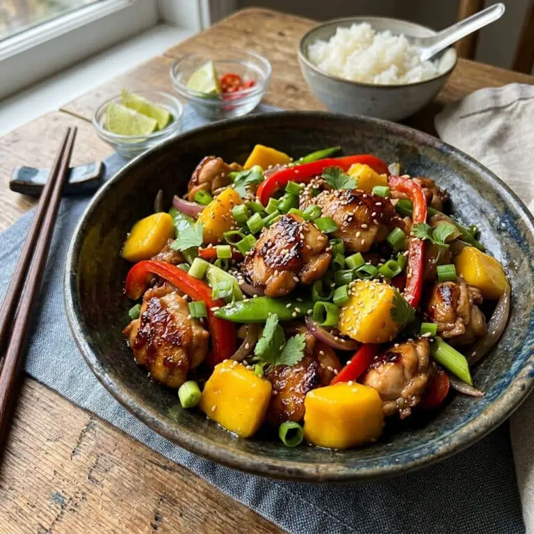 Chinese Style Mango Chicken Stir Fry Recipe