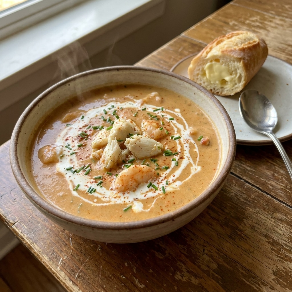 Creamy Crab and Shrimp Seafood Bisque