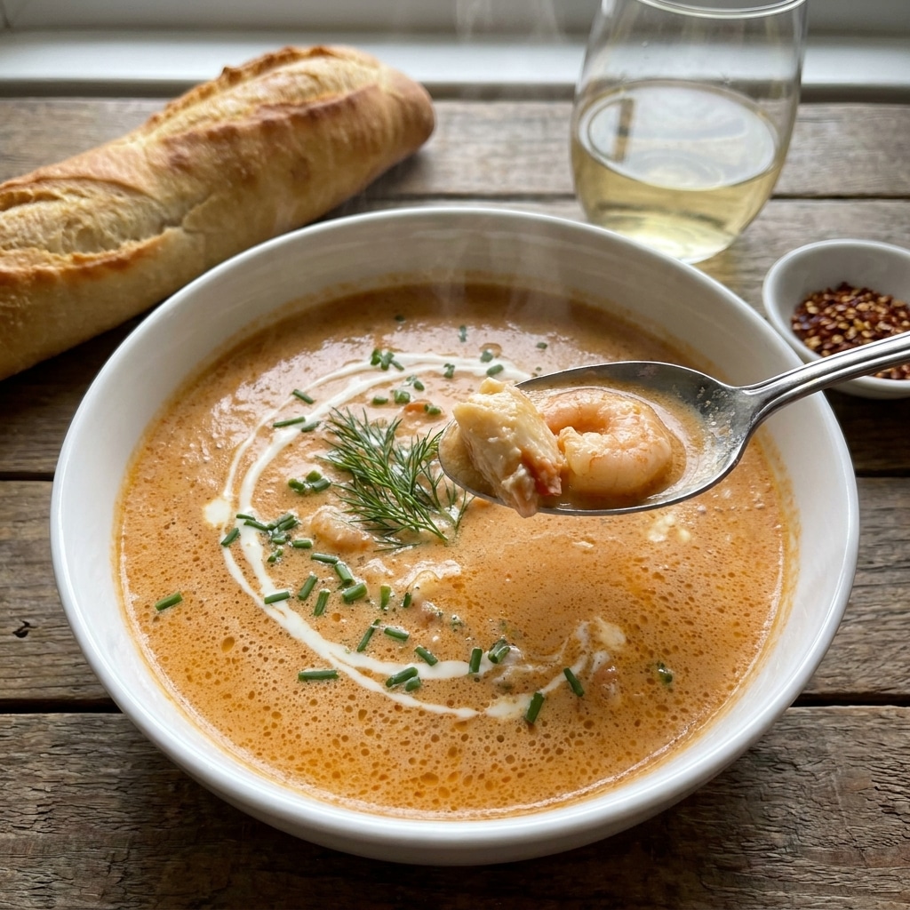 Creamy Crab and Shrimp Seafood Bisque