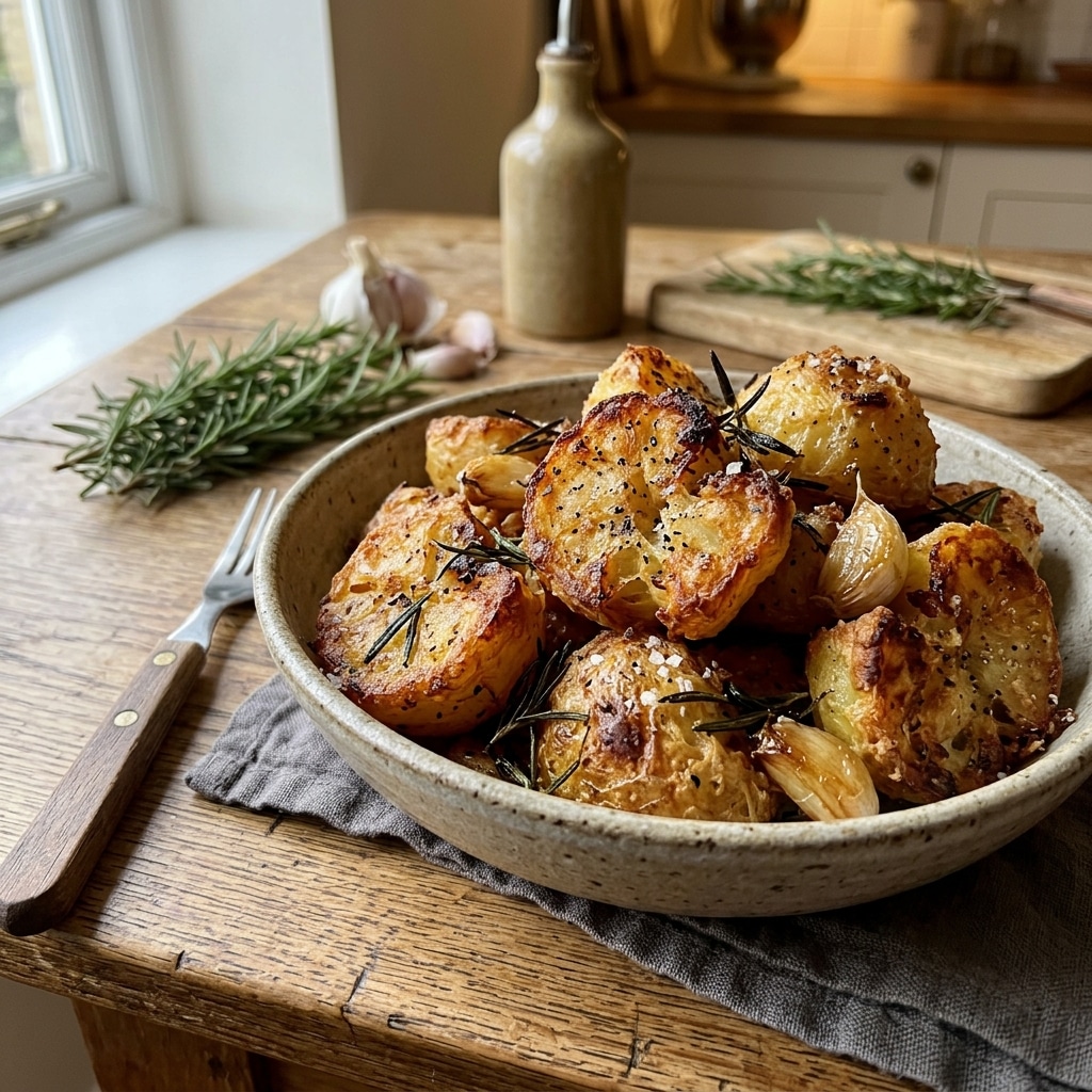 Crispy Roast Potatoes with Rosemary and Garlic - Whole30