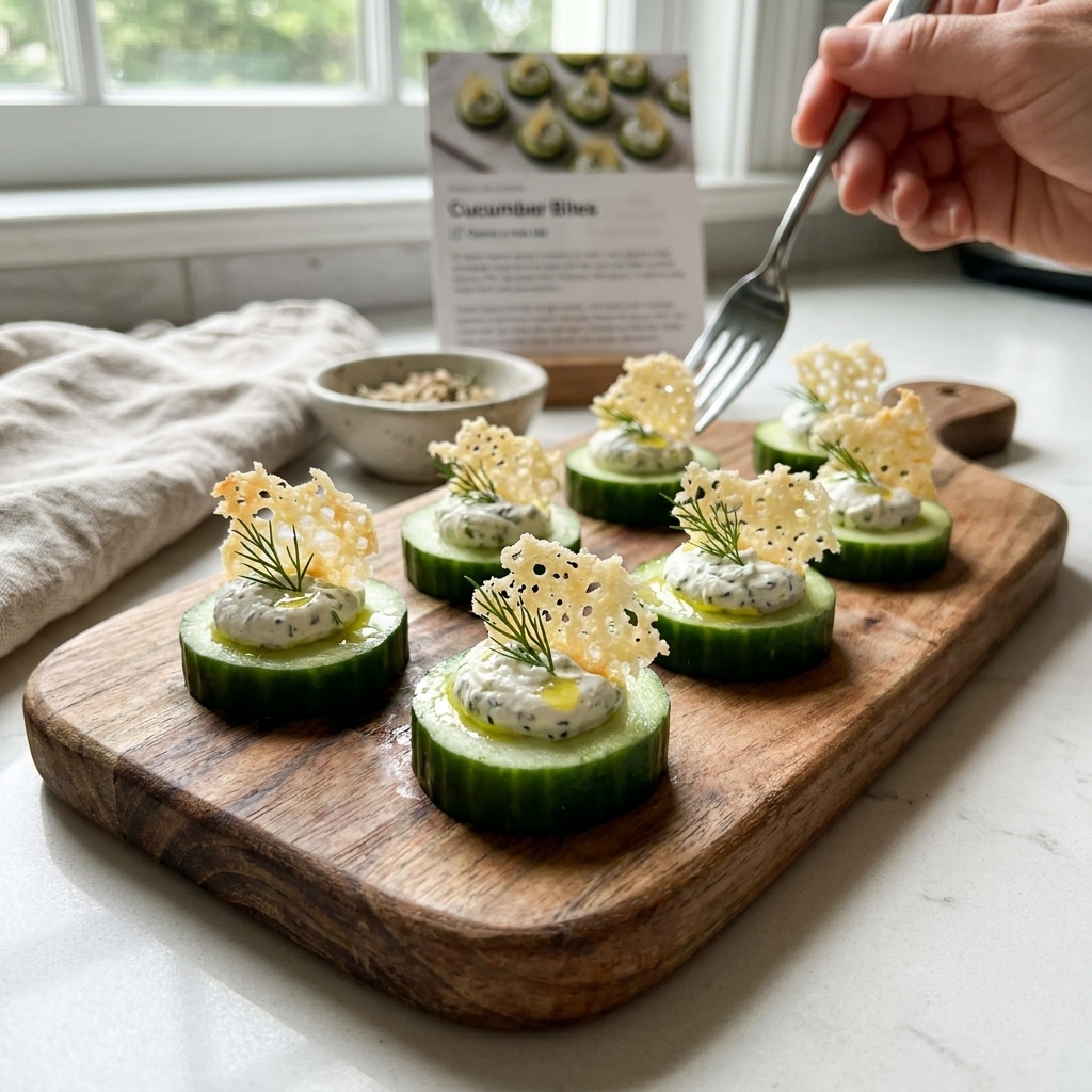 Refreshing Cucumber Cream Cheese Bites