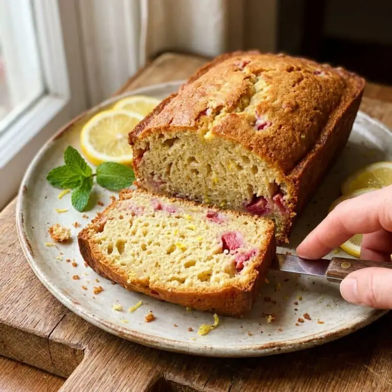 Delicious Lemon Rhubarb Bread