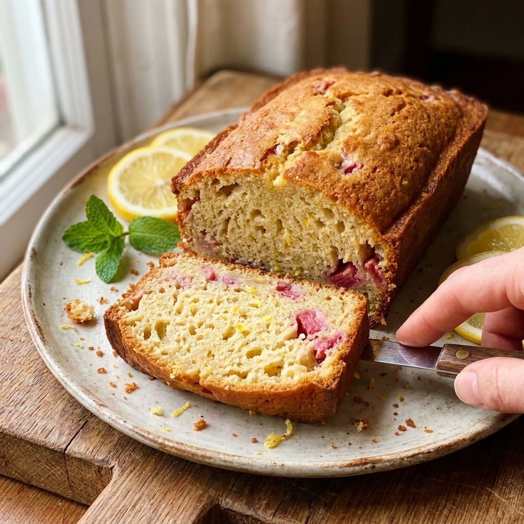 Delicious Lemon Rhubarb Bread