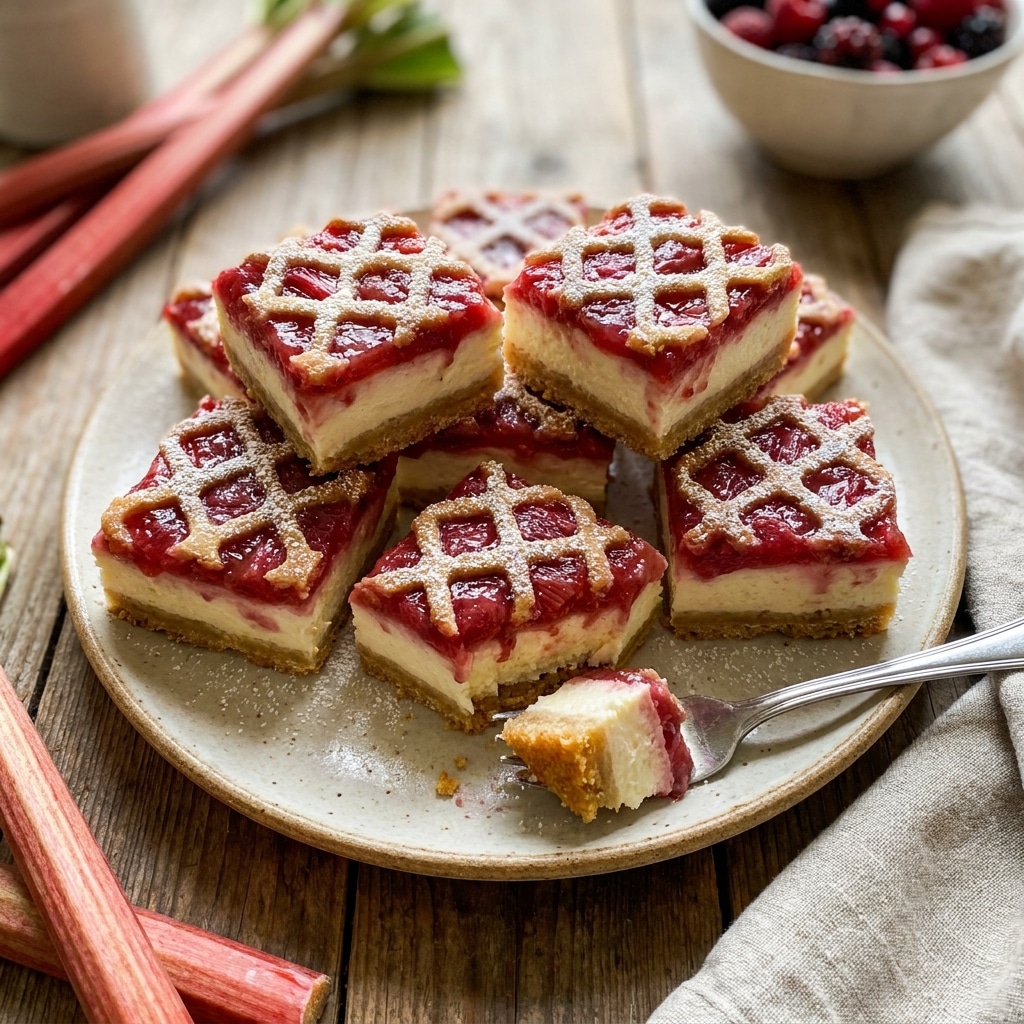 Delicious Rhubarb Cream Cheese Bars Perfect for Any Celebration