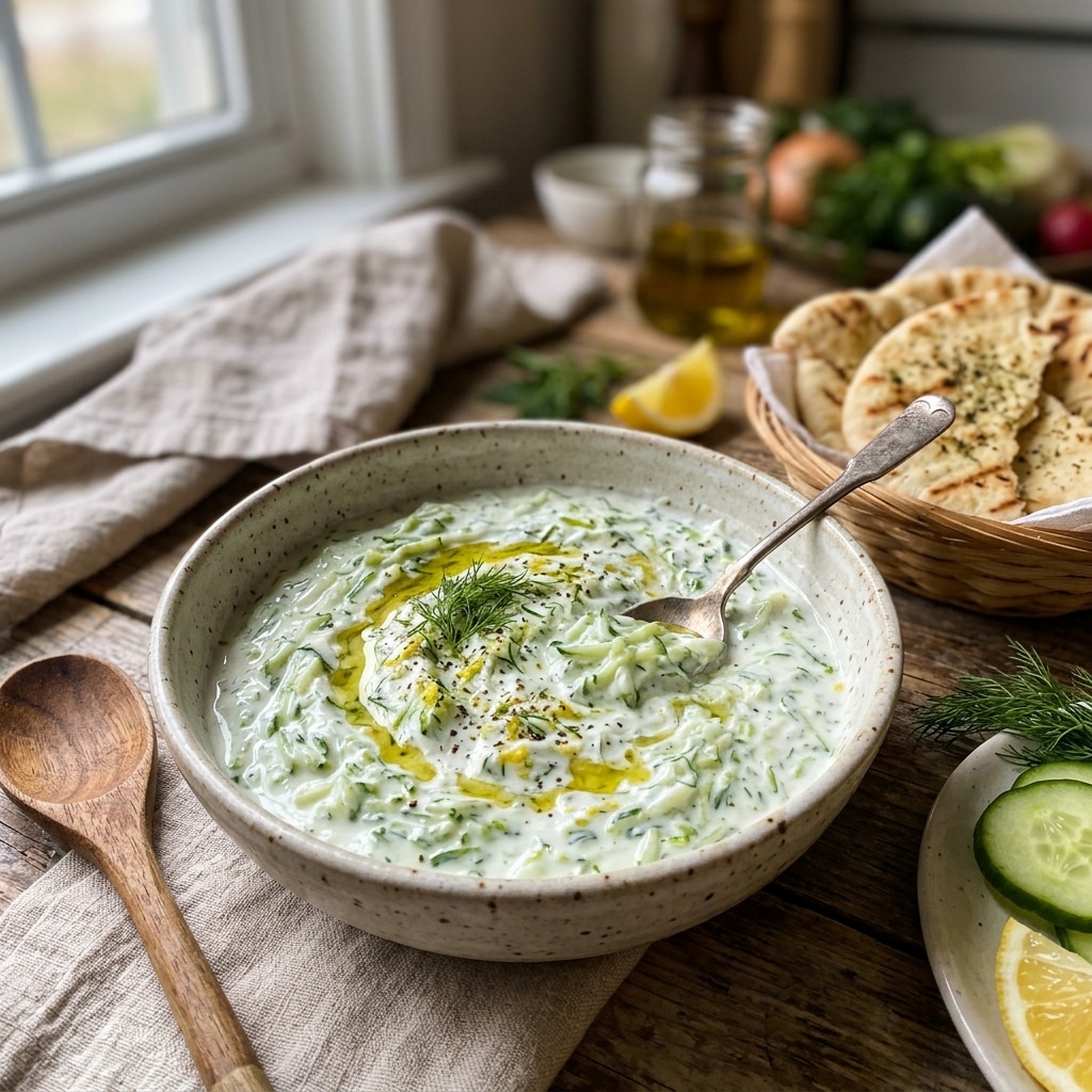 Easy 10 Minute Healthy Tzatziki Sauce